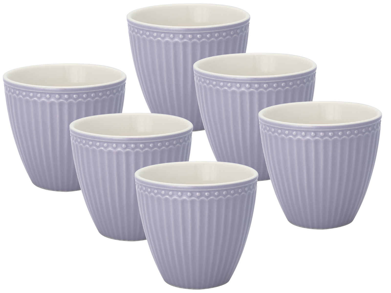 Greengate Alice Latte Cup lavender 0,3 l Set6