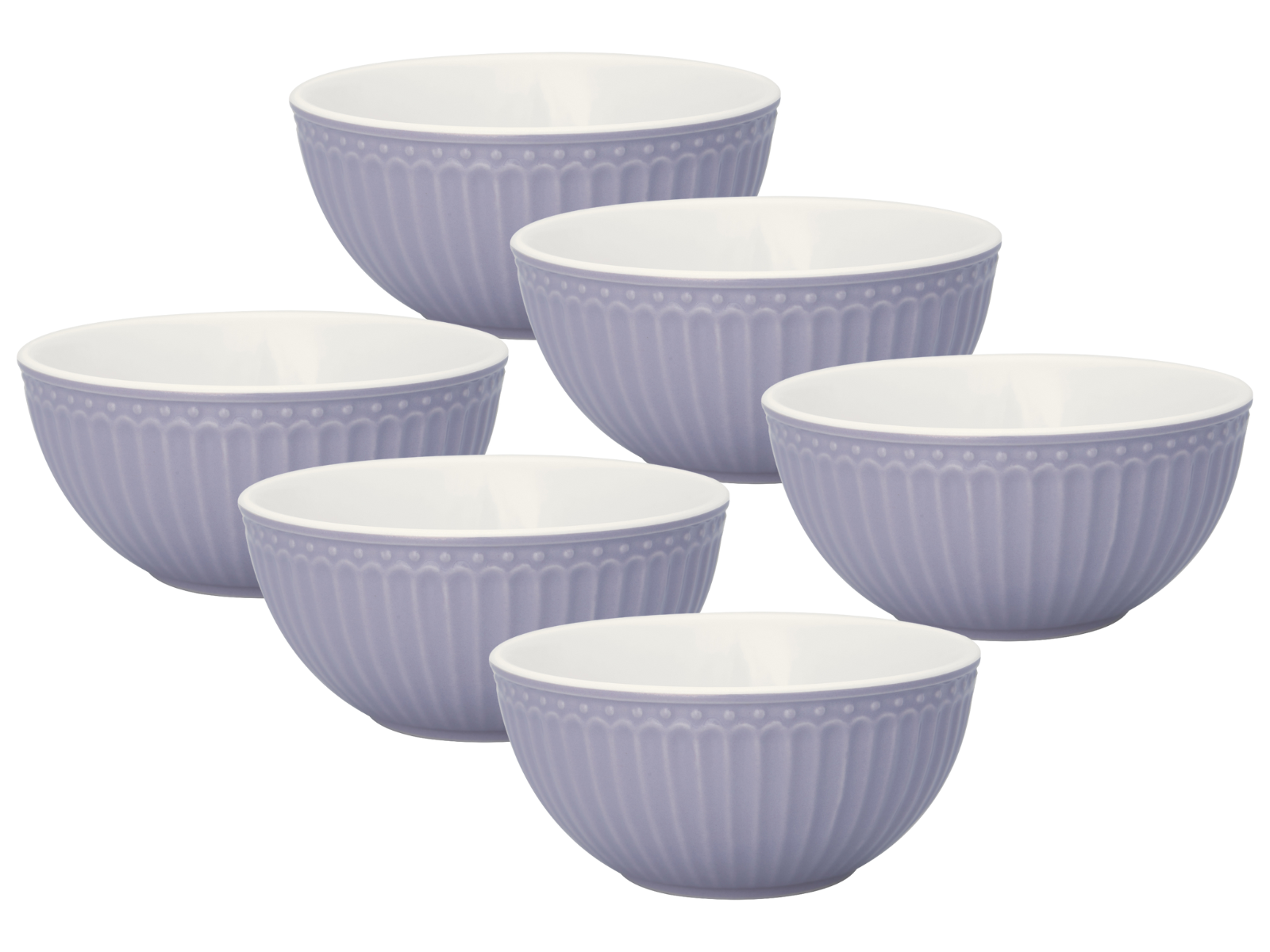 Greengate Alice Müslischale lavender 14 cm Set6