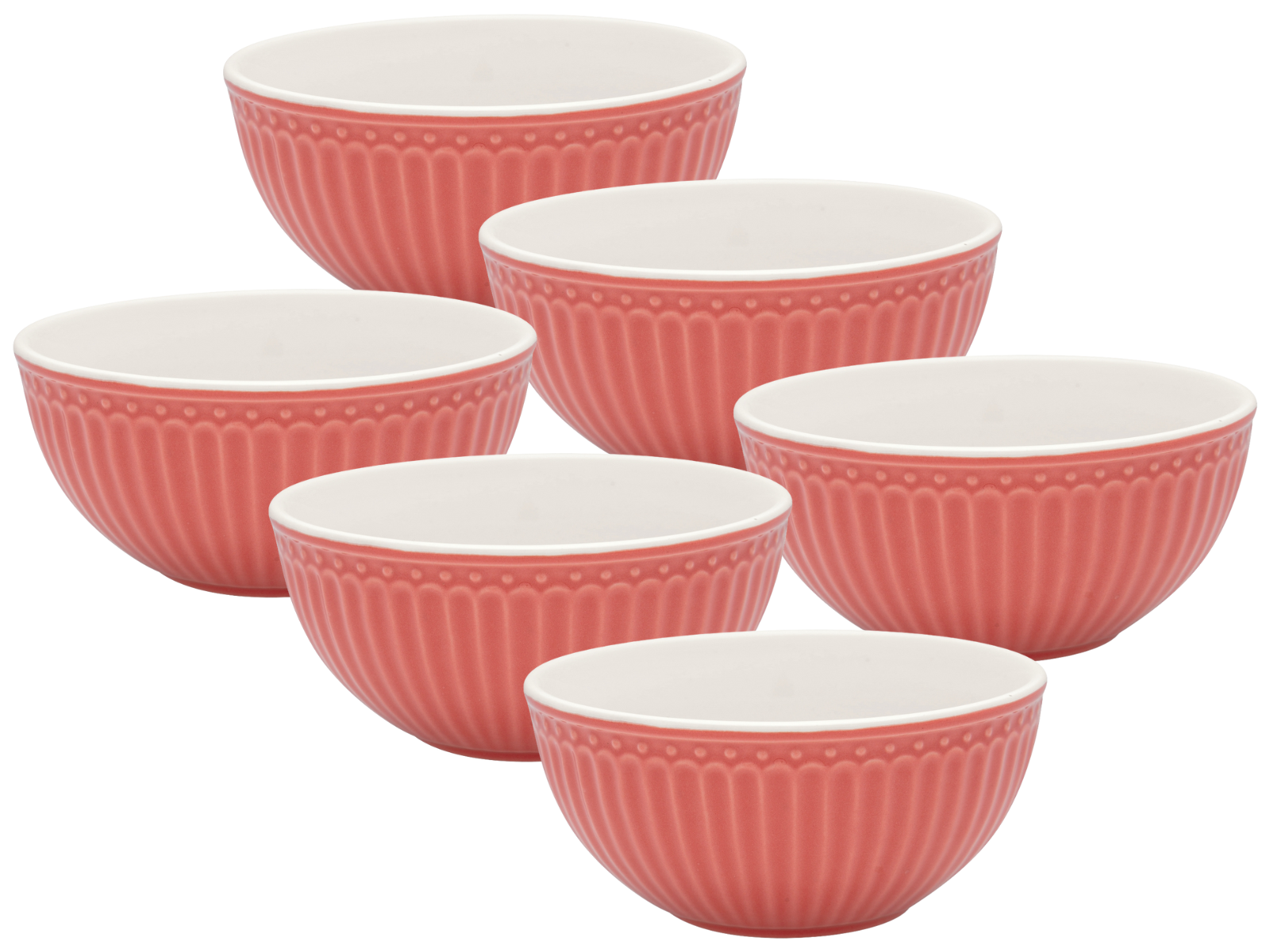 Greengate Alice Müslischale coral 14 cm Set6