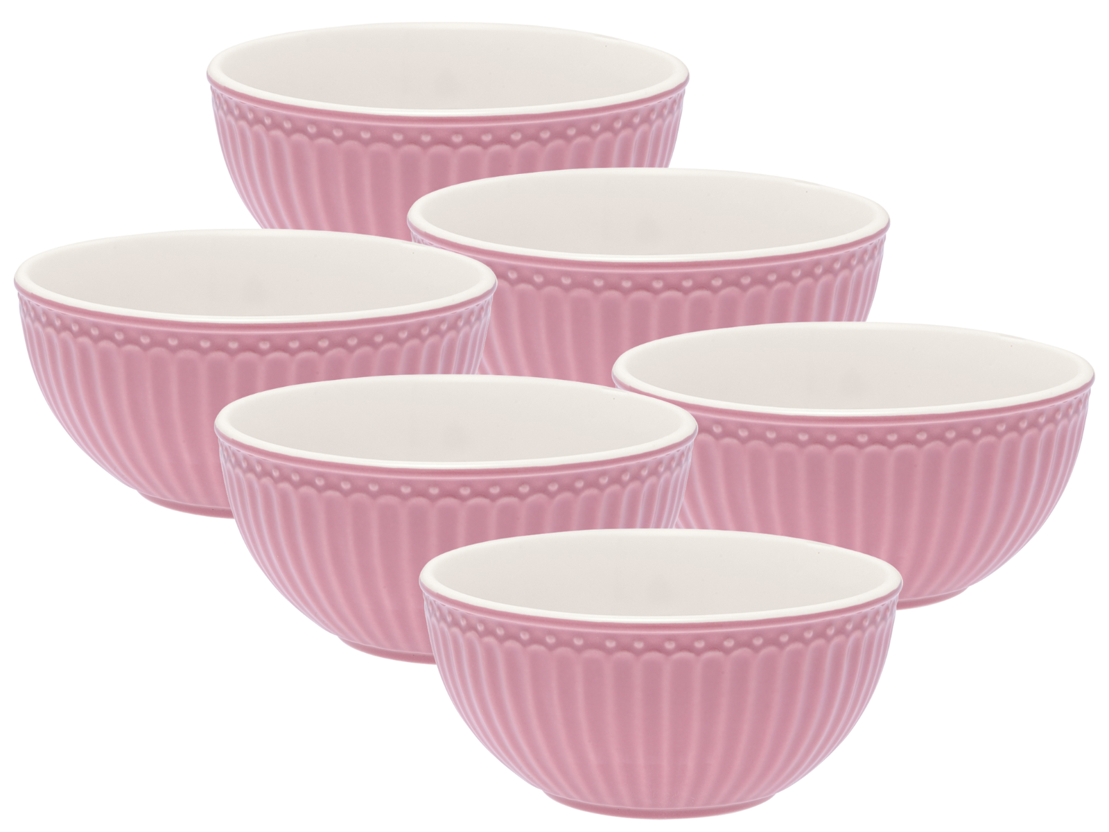 Greengate Alice Müslischale dusty rose 0,45 l Set6