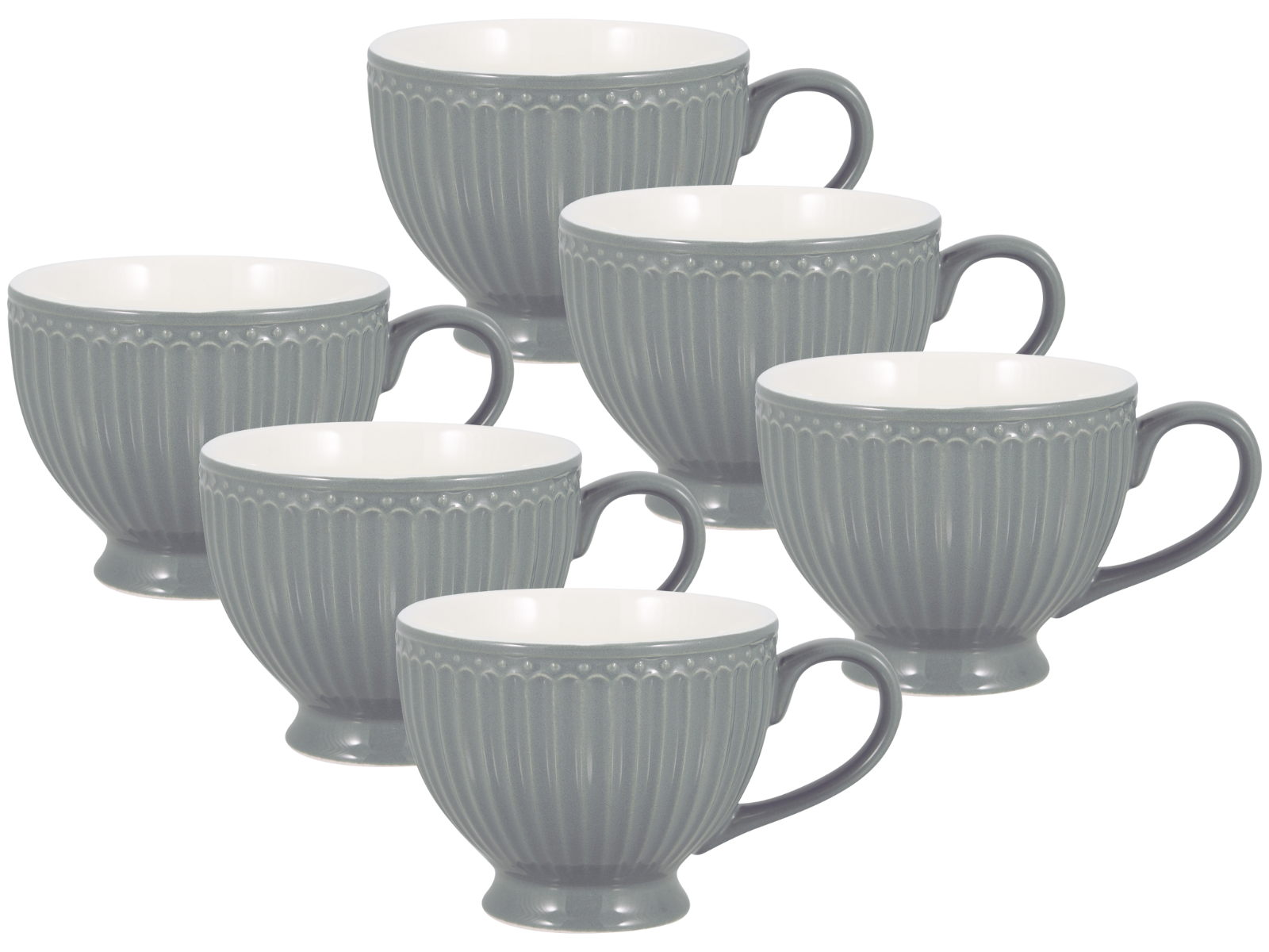 Greengate Alice Teetasse stone grey 0,4 l Set6
