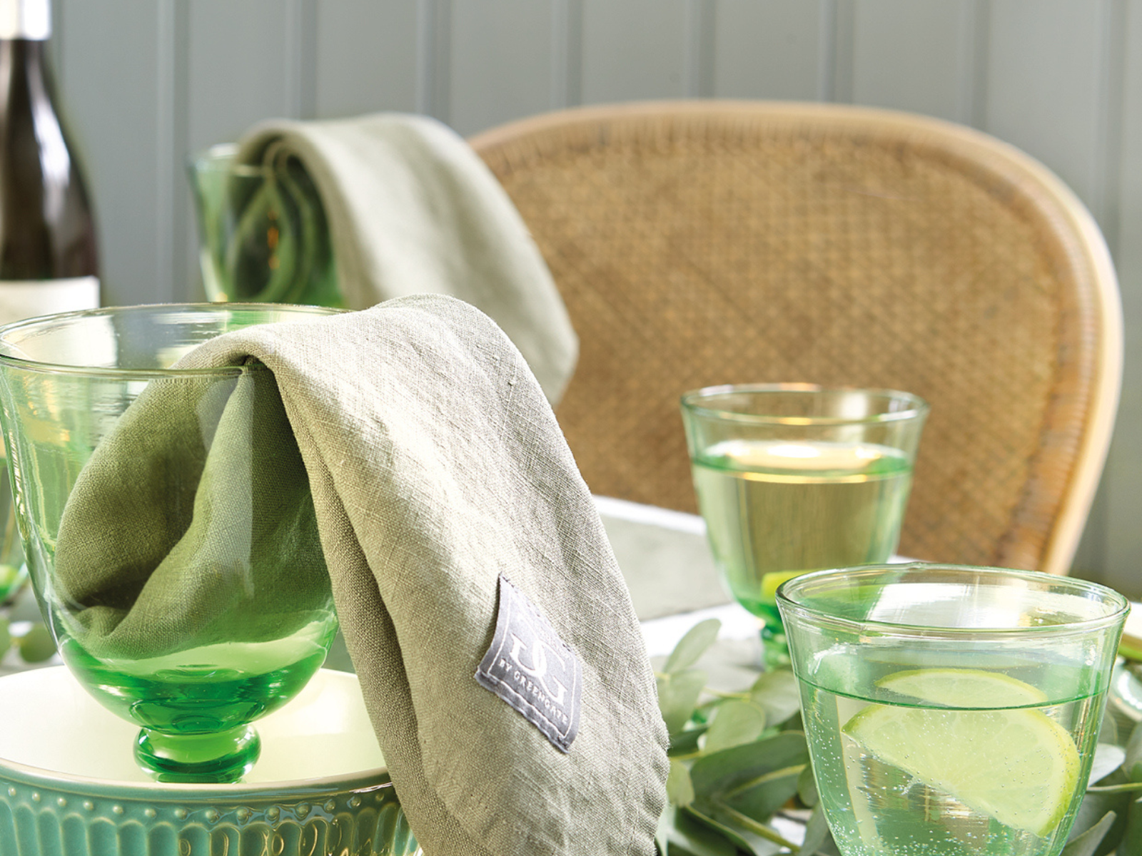 Greengate Alice Speiseteller dusty green 26,5 cm Set6 - Produktbild 6