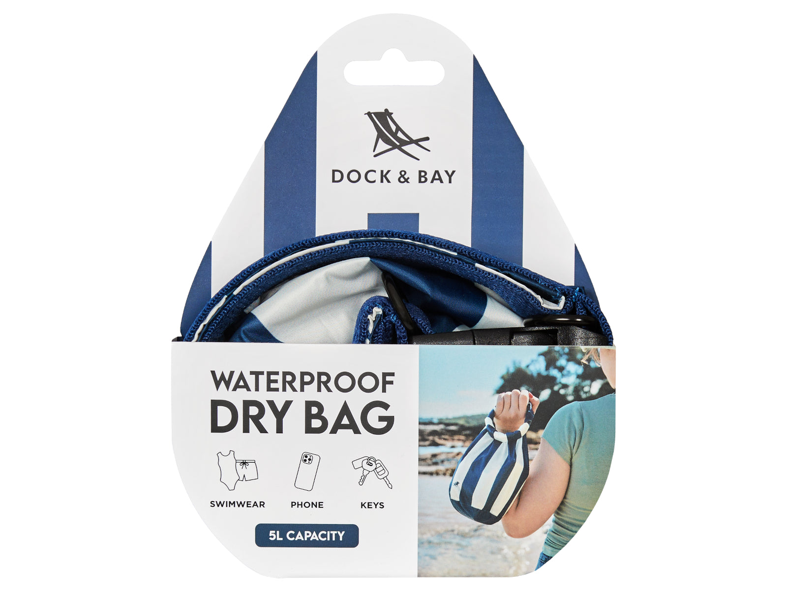 Dock & Bay Tragetasche wasserdicht S Whitsunday Blue 5l - Produktbild 3