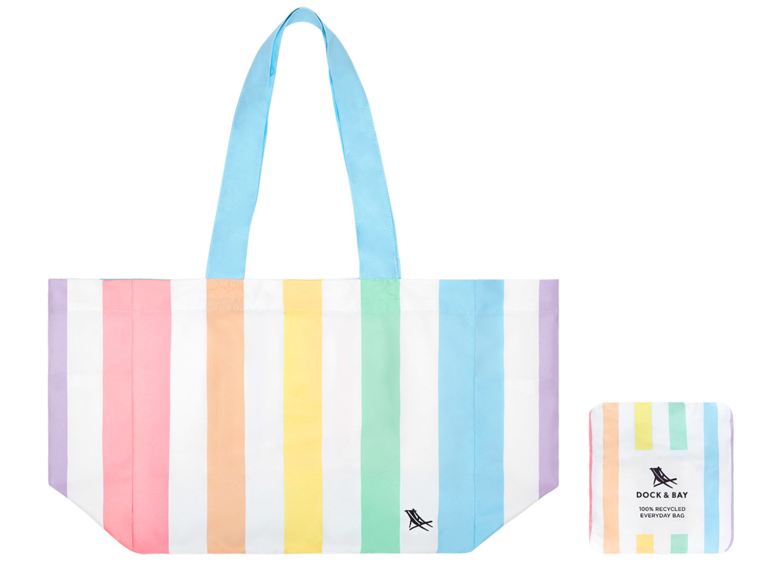 Dock & Bay Strandtasche faltbar Unicorn Waves