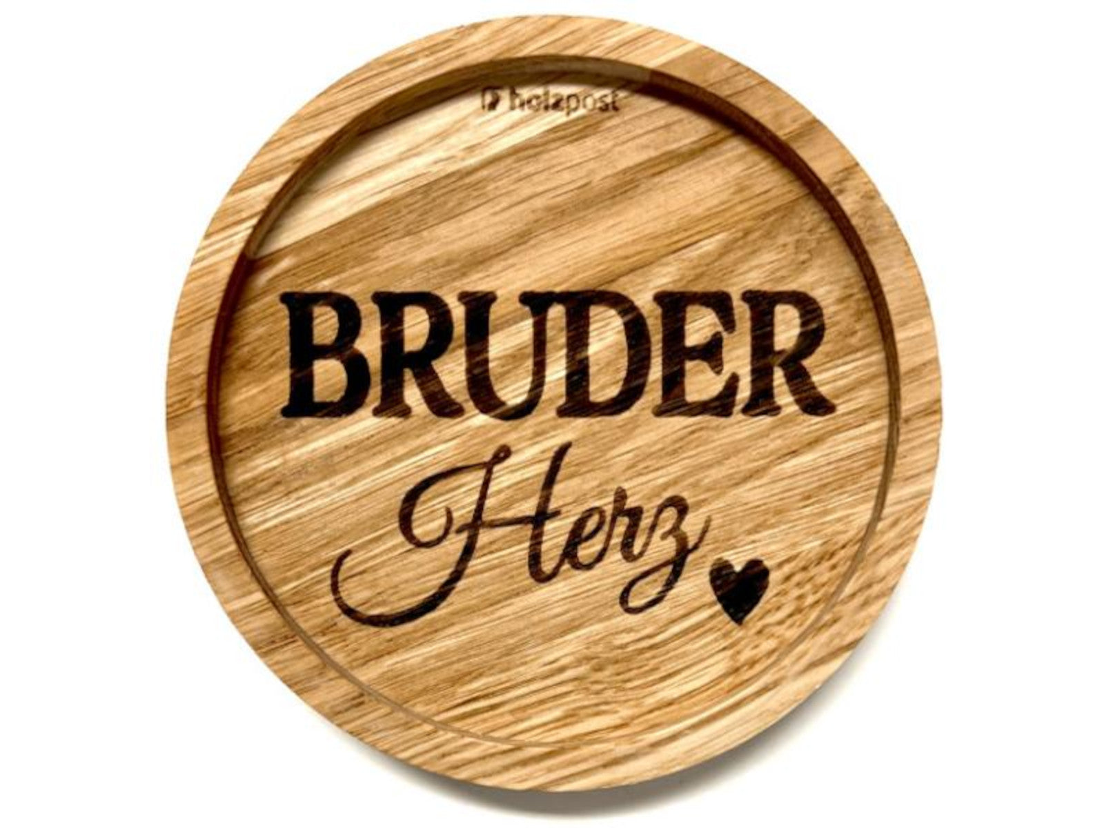 holzpost Untersetzer Bruder Eiche 11,2cm