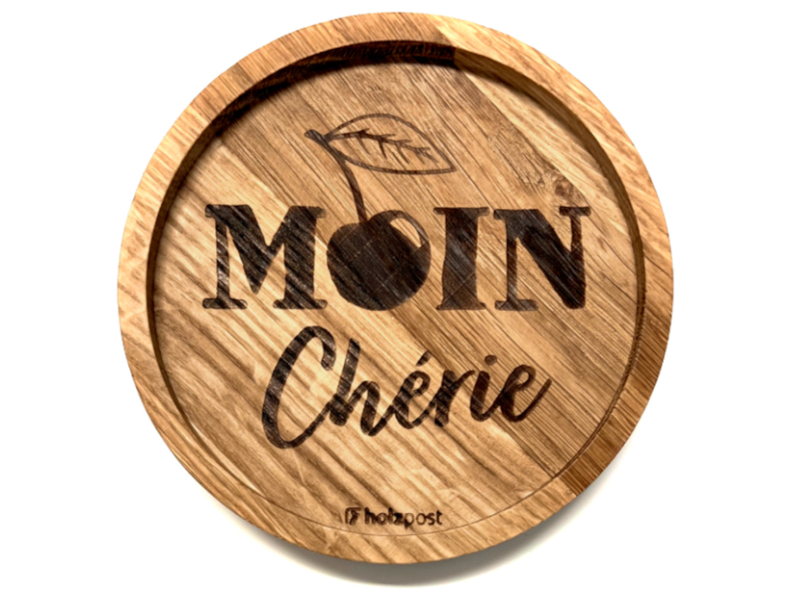 holzpost Untersetzer MOIN Cherie Eiche 11,2cm