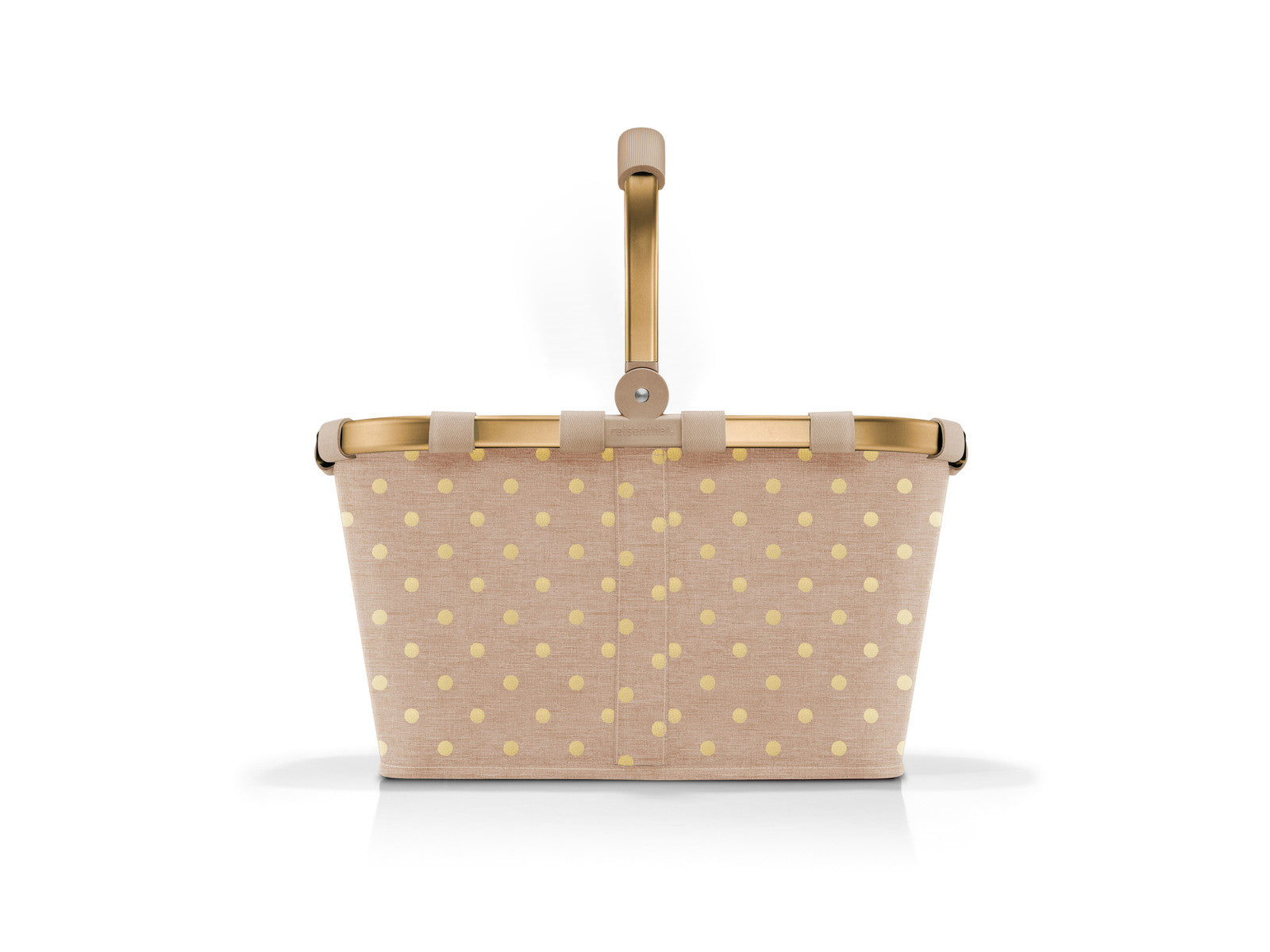 reisenthel carrybag frame metallic dots coffee