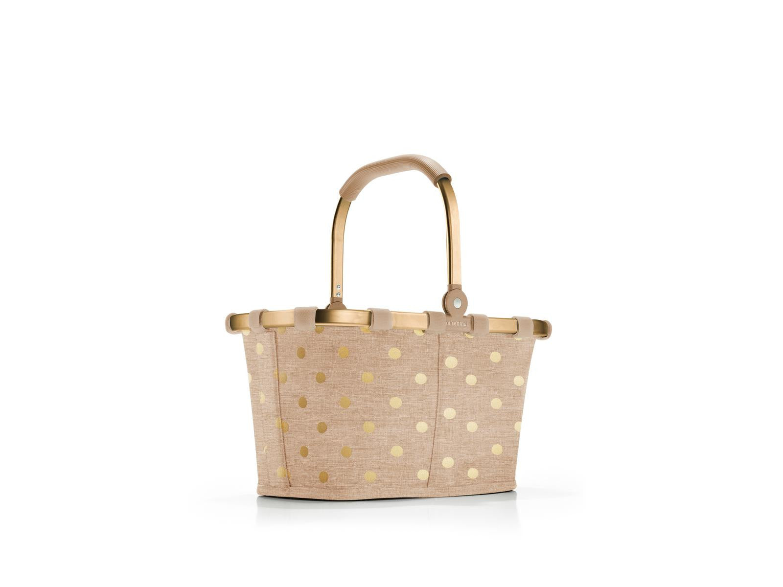 reisenthel carrybag XS frame metallic dots coffee