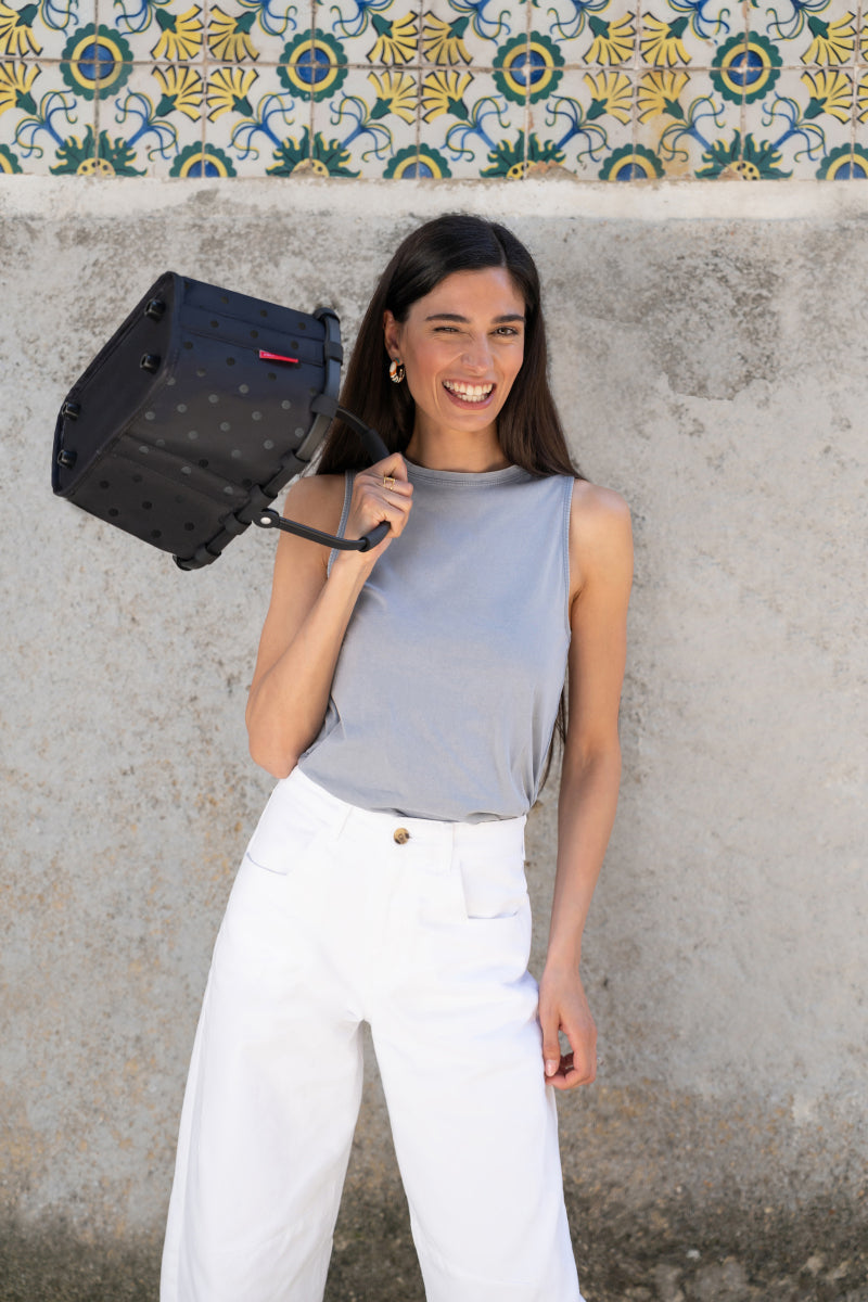 reisenthel carrybag XS frame glossy dots black - Produktbild 7