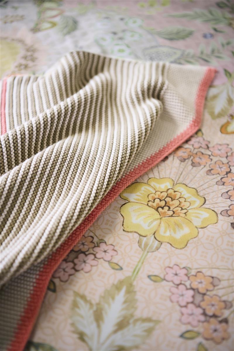 PIP STUDIO Blockstripe Tagesdecke gestrickt Throw pastel 130x170cm (1Stück) - Produktbild 2