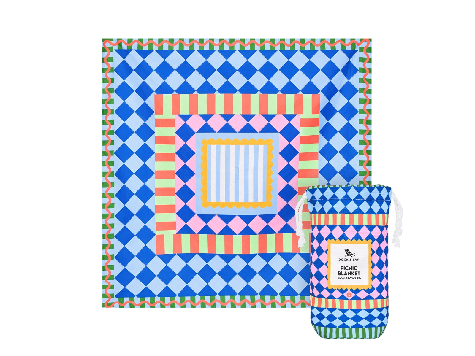 Dock & Bay Picnic Blanket XL Bright Side Up 240x170cm