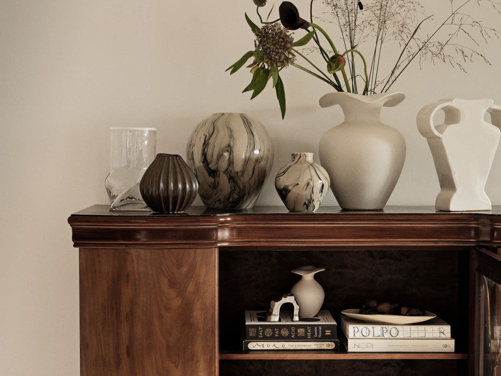 Broste Copenhagen Etta Vase Off White 24x8x30cm - Produktbild 2