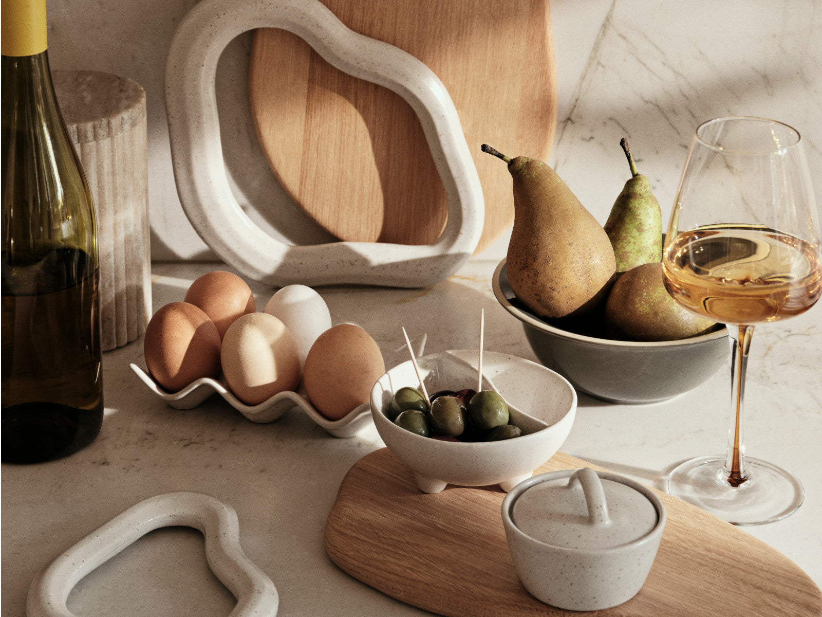 Broste Copenhagen NORDIC VANILLA Untersetzer 25x19cm Set2 - Produktbild 4