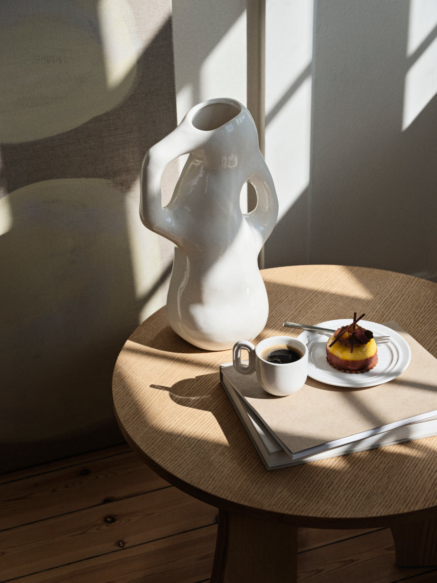 Broste Copenhagen Stevns Brotteller chalk white 12,5cm - Produktbild 4