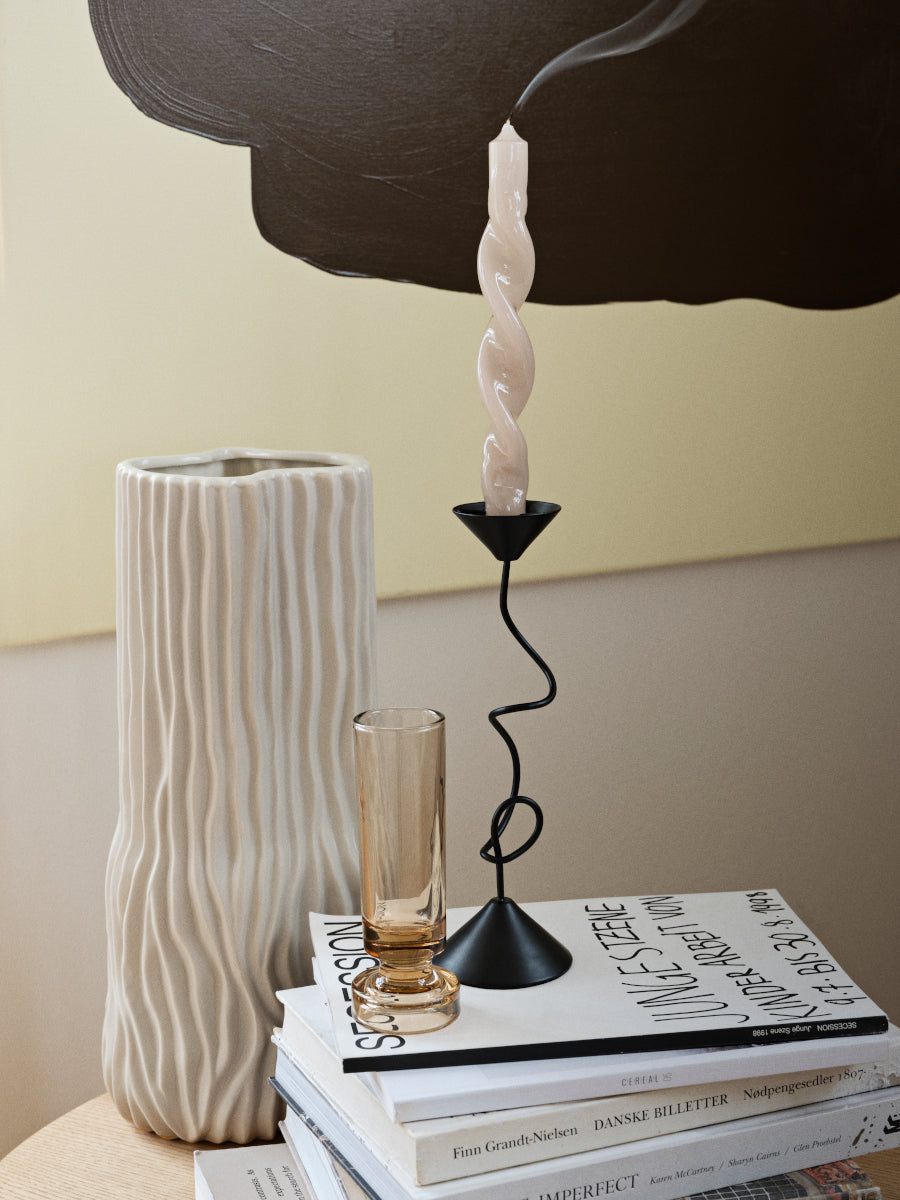 Broste Copenhagen Petra Kerzenständer Glas Indian Tan 10cm - Produktbild 2