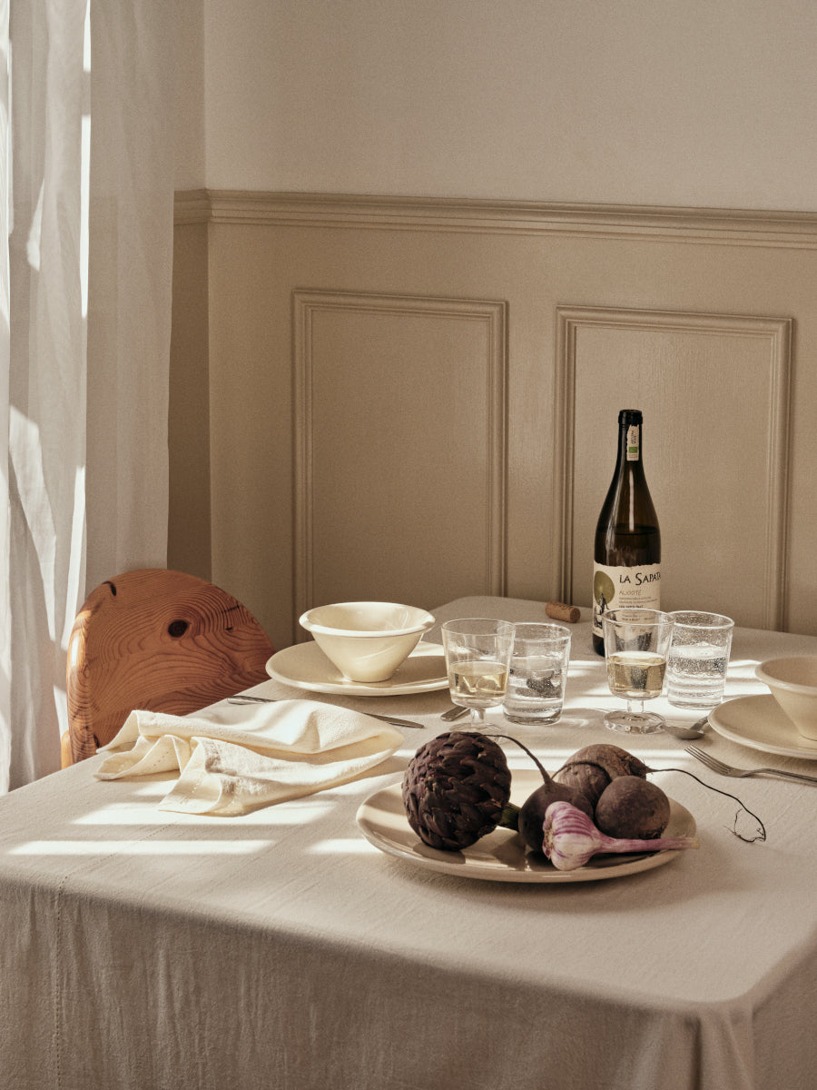 Broste Copenhagen Alfredo Servierteller cream Ø24cm - Produktbild 3