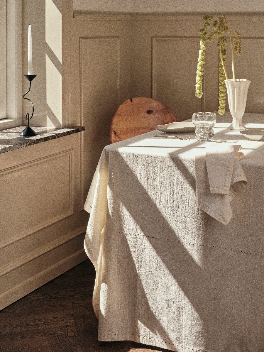 Broste Copenhagen Heli Vase L beige 30cm - Produktbild 2