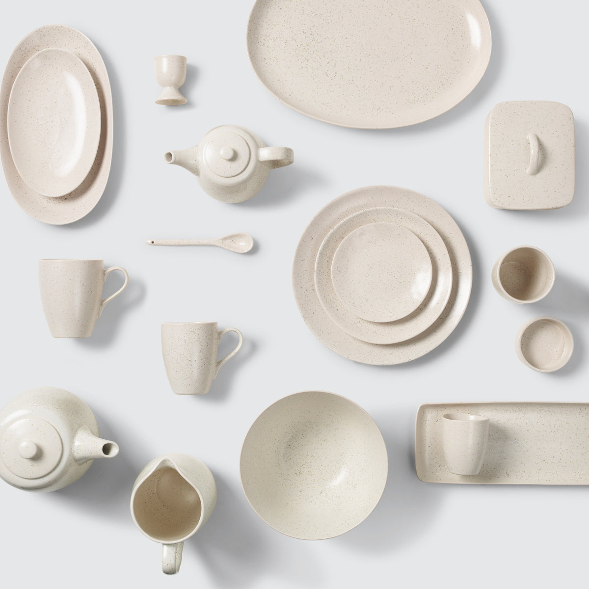 Broste Copenhagen Nordic Vanilla Serviettenreing cream w. grains 6er Set - Produktbild 4