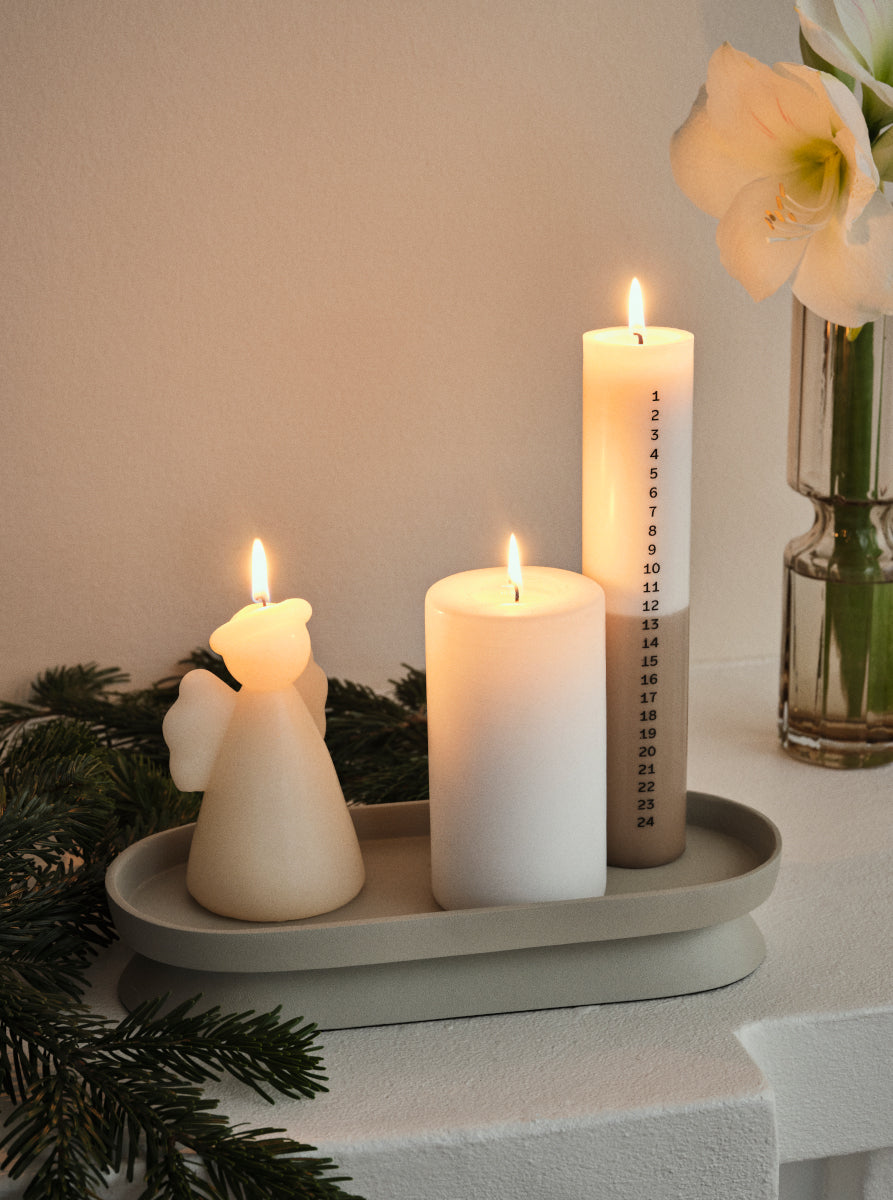 Broste Copenhagen Holger black Kerzenschale 31,5cm - Produktbild 2