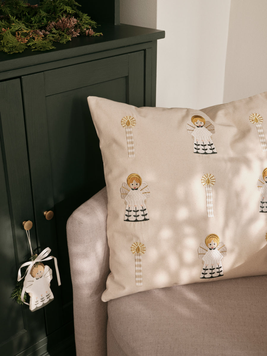 Broste Copenhagen Fairy Tale Kissenbezug beige 50x50cm - Produktbild 3