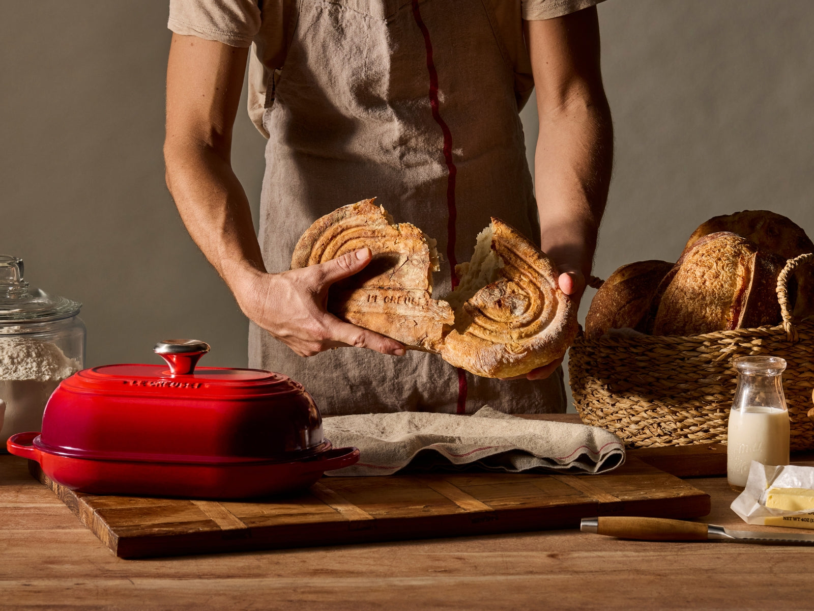 Le Creuset Brot Bräter Signature oval meringue 29cm - Produktbild 9