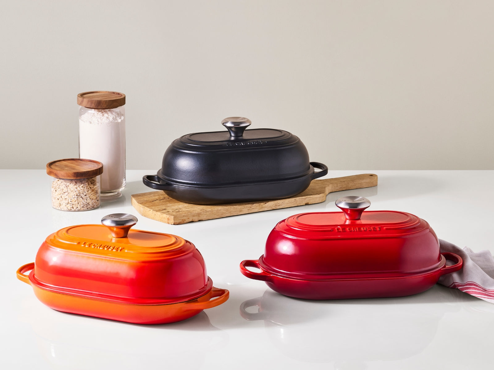 Le Creuset Brot Bräter Signature oval kirschrot 29cm - Produktbild 6