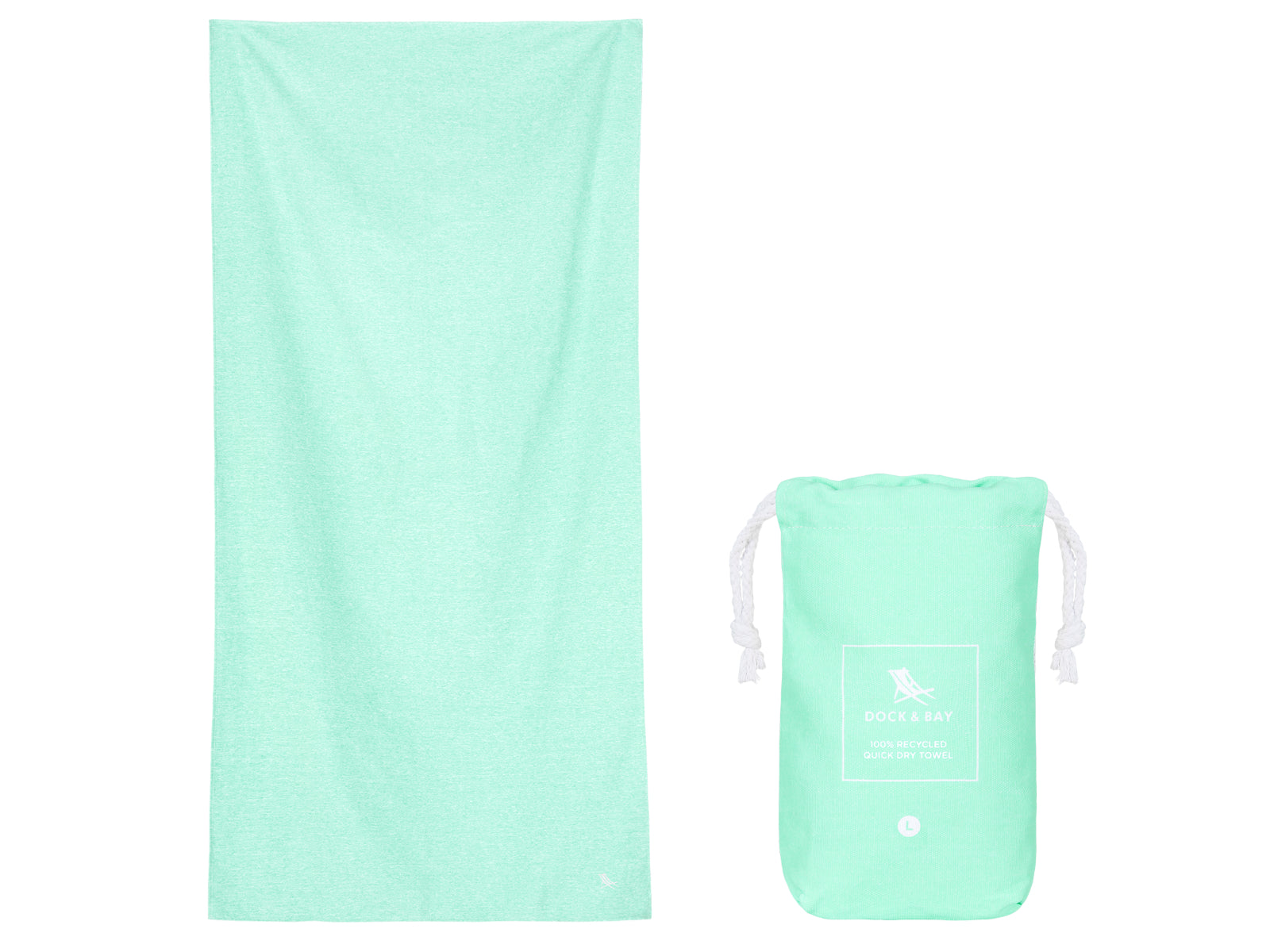 Dock & Bay Fitness-Handtuch L Rainforest Green 160x90cm