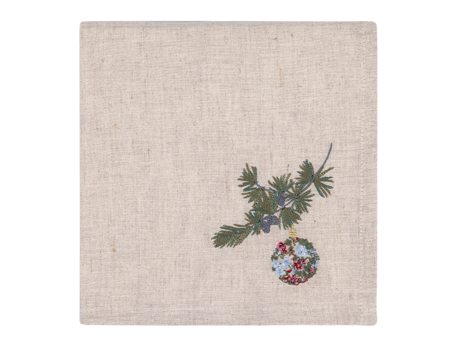 Greengate Joelle Stoffserviette mit Stickerei weiß 40x40cm
