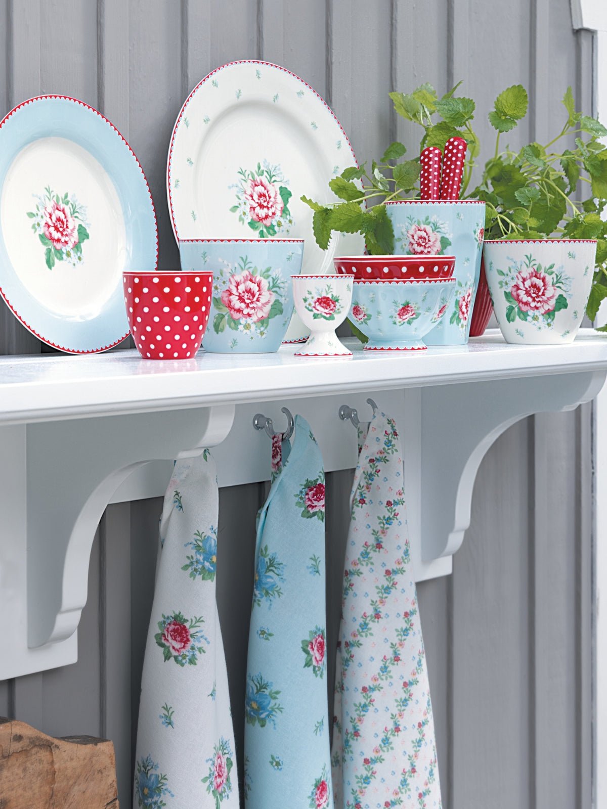 Greengate Alivia Tischdecke pale blue 100x100cm - Produktbild 6