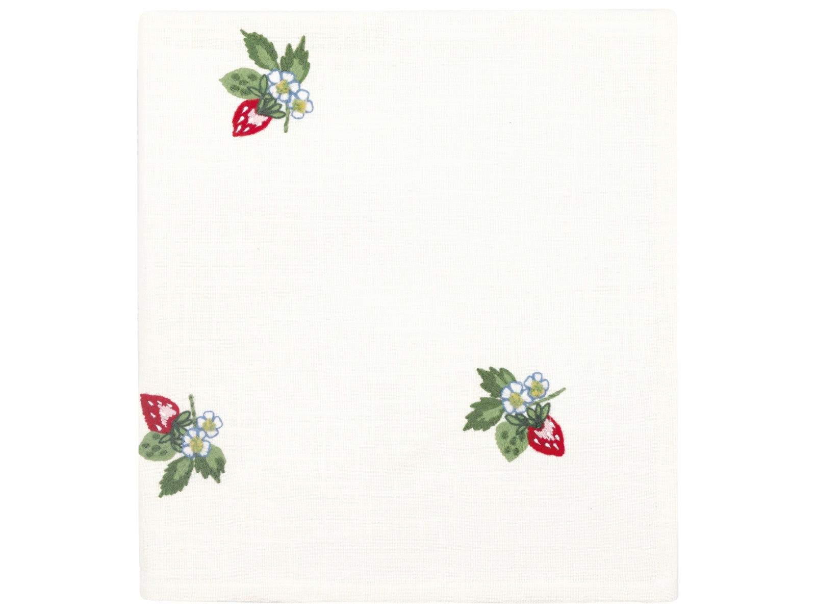 Greengate Berry Tischdecke white 150x150cm