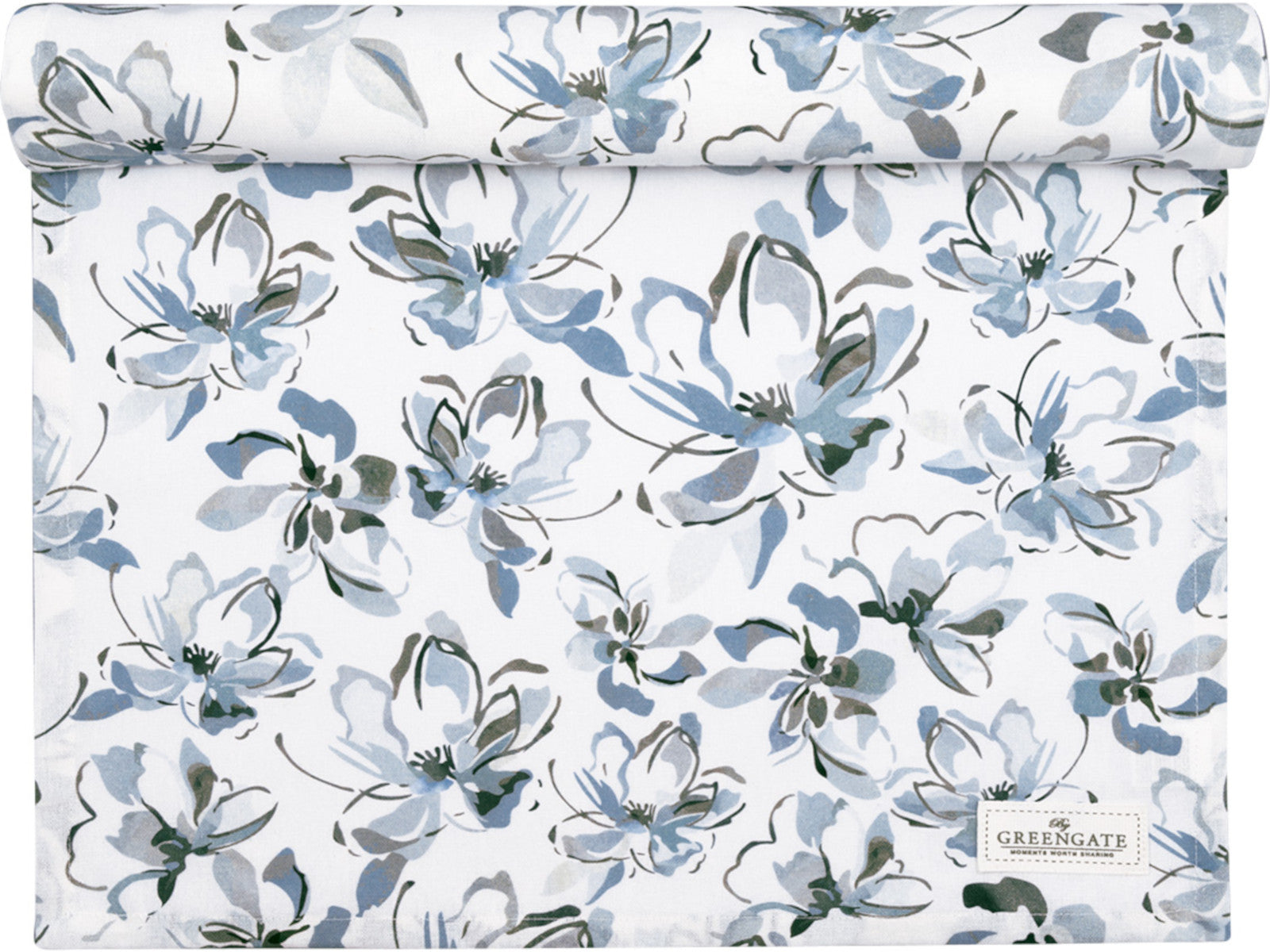 Greengate Evia Tischläufer olive green 140x45cm