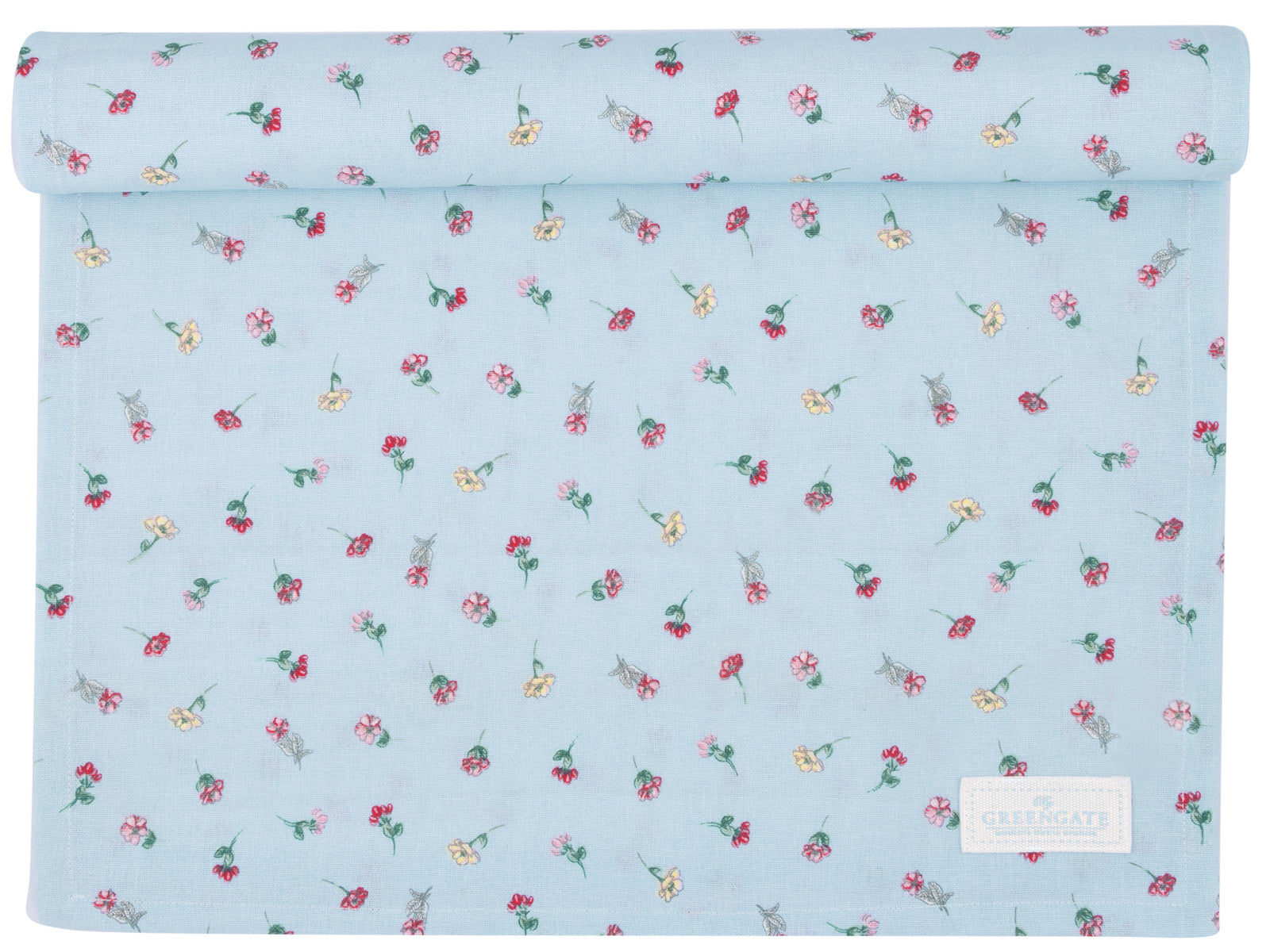 Greengate Lianca Tischläufer pale blue 140x45cm
