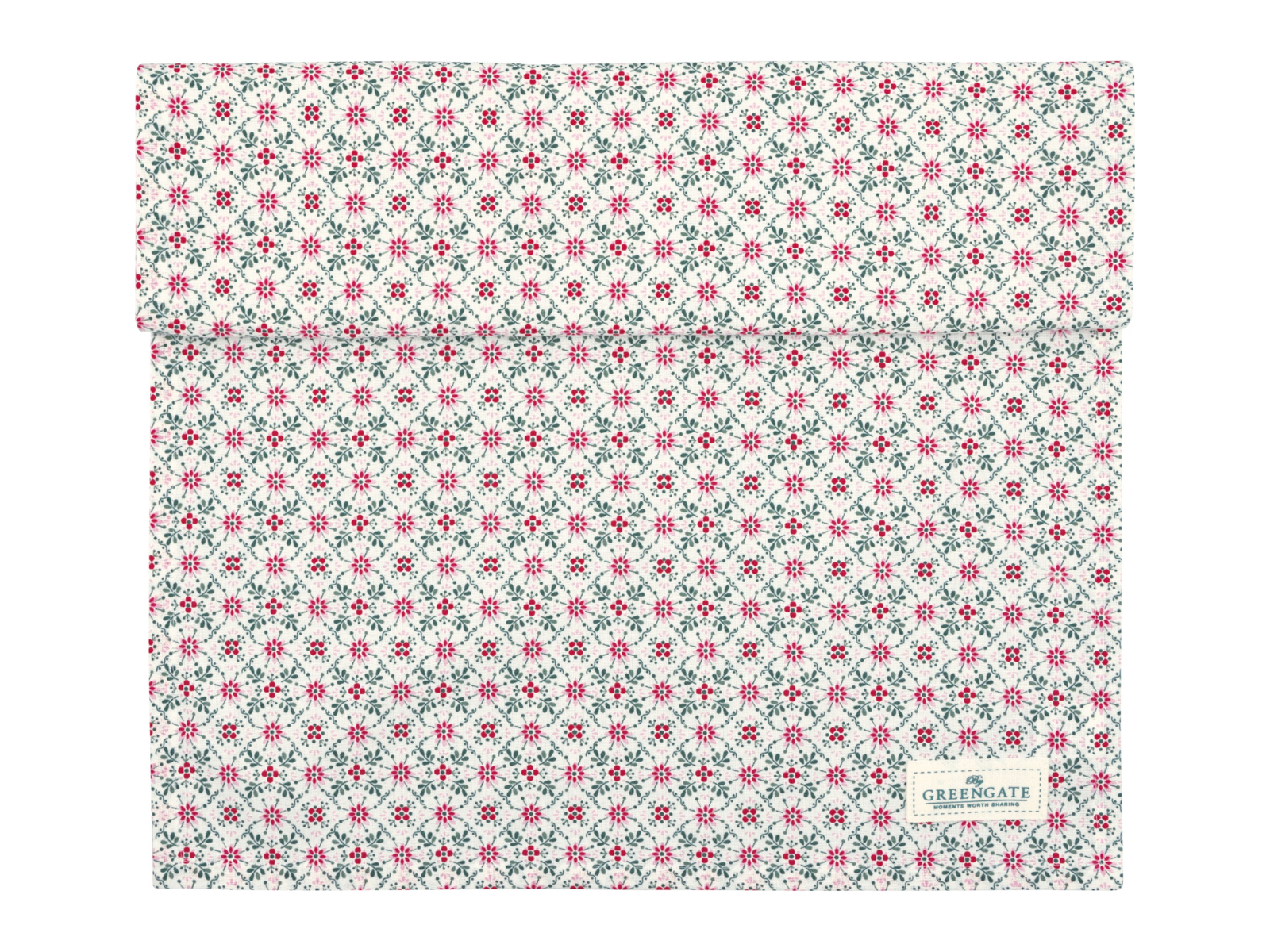 Greengate Nenne Tischläufer weiß 140x45cm - Produktbild 1