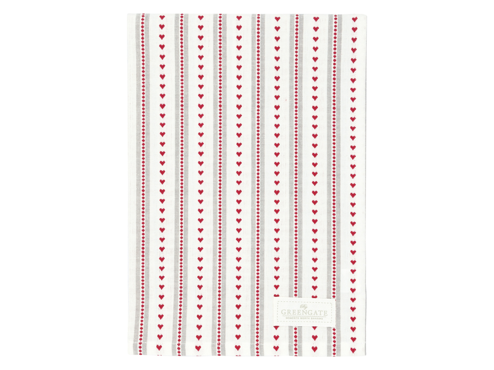 Greengate Esther Geschirrtuch rot 70x50cm - Produktbild 1
