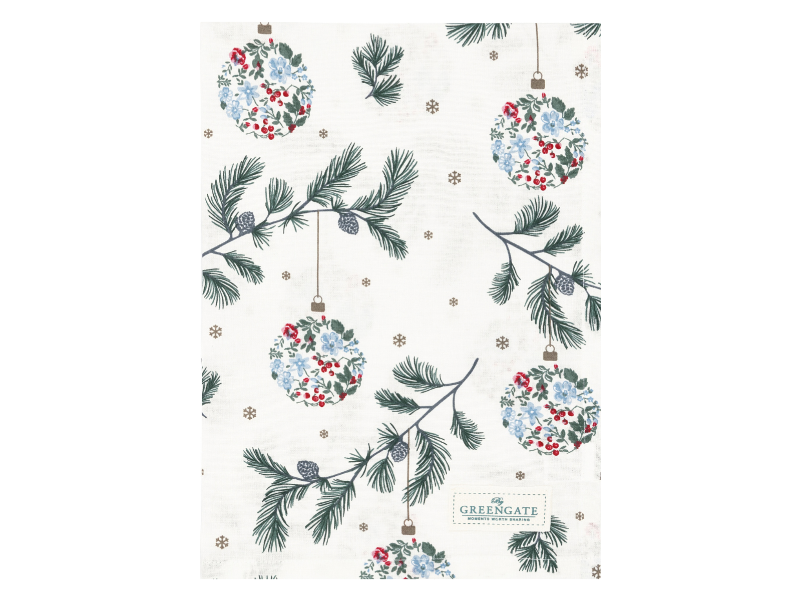 Greengate Joelle Geschirrtuch weiß 70x50cm - Produktbild 1