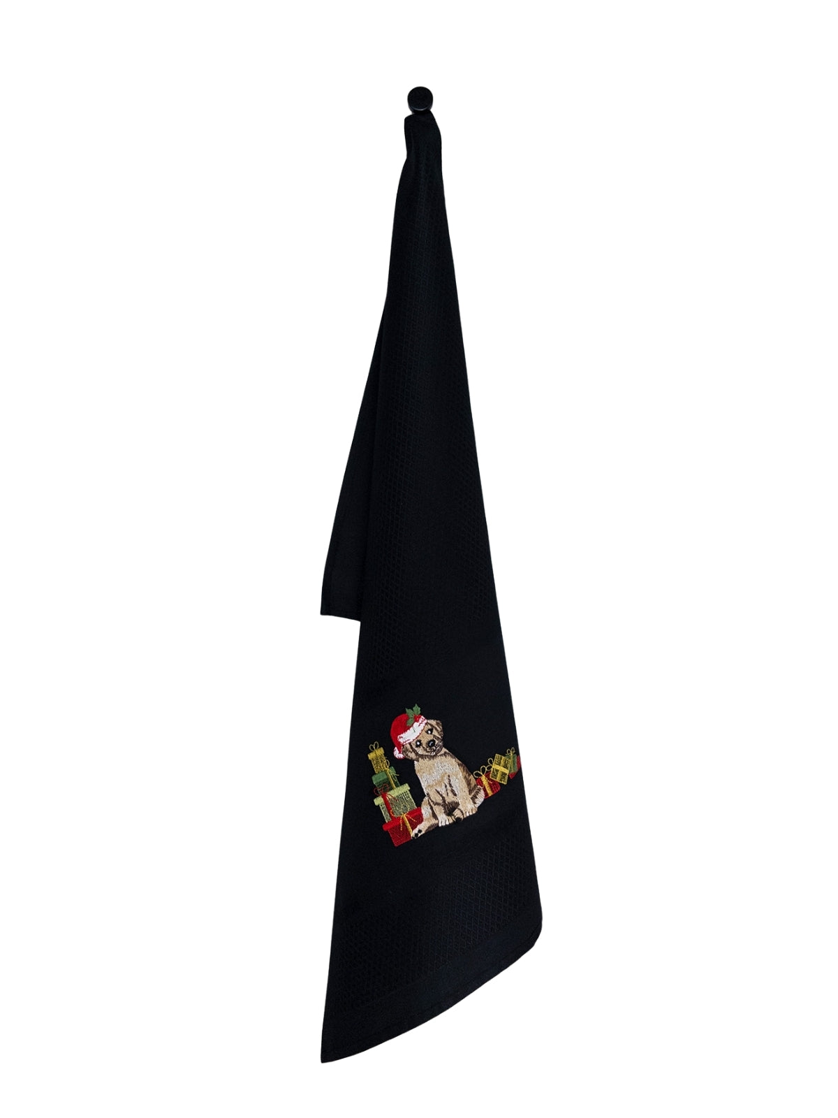 Vista Portuguese Geschirrtuch Christmas Dog schwarz 50x70cm