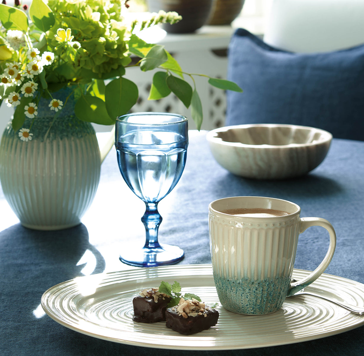 Greengate Dunes Speiseteller white 27cm - Produktbild 3