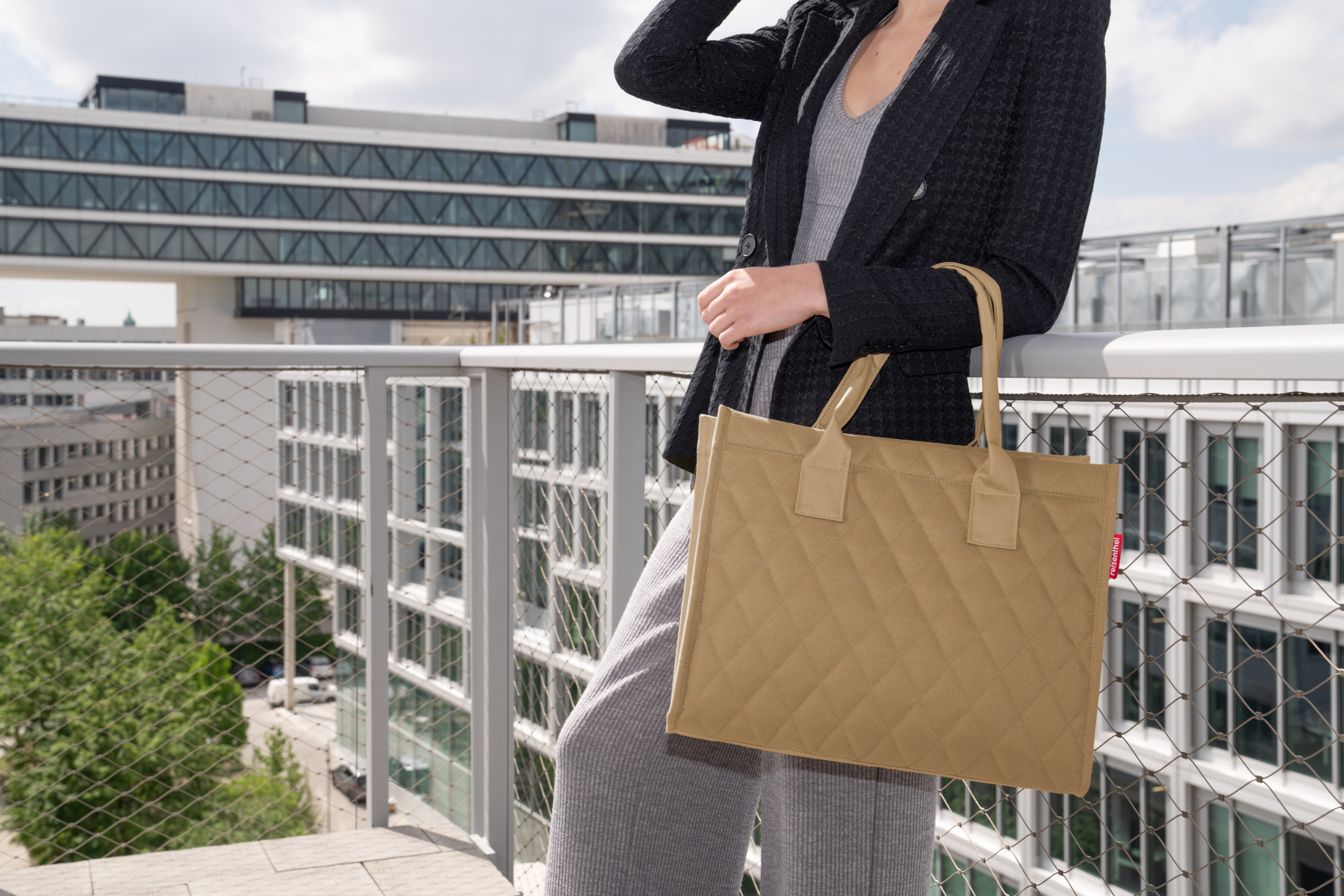 reisenthel daily shopper rhombus ginger - Produktbild 4