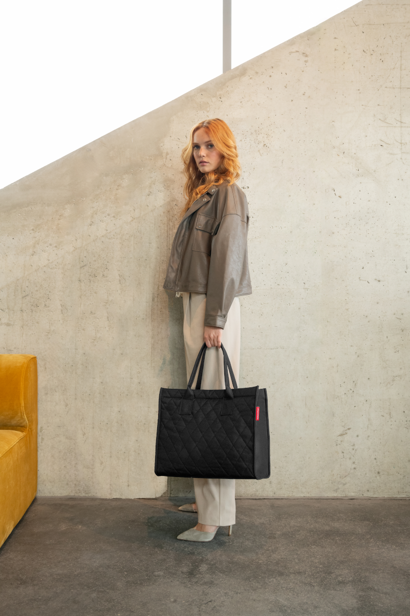 reisenthel daily shopper rhombus black - Produktbild 4