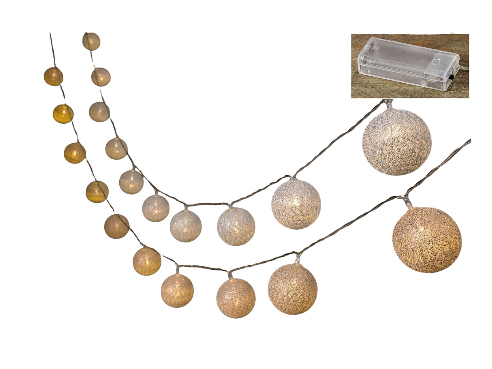 Boltze LED-Lichterkette 165 cm sortiert (1 Lichterkette)
