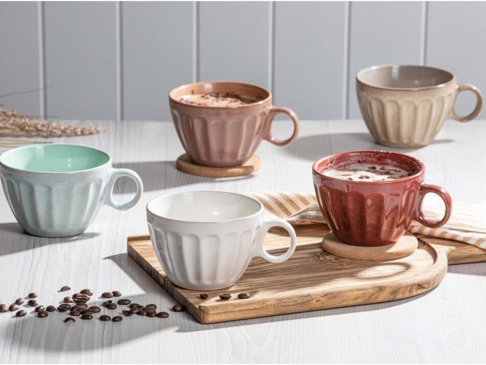 ladelle ELAN Becher- und Untersetzerset terrakotta - Produktbild 2