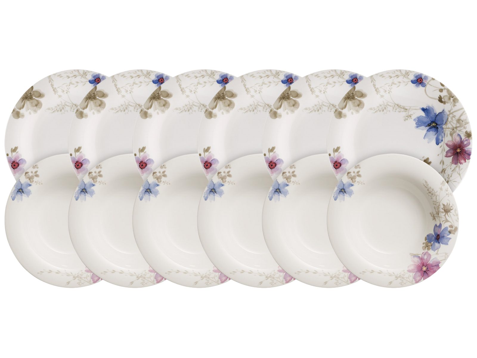 Villeroy & Boch Mariefleur Gris Basic Tafelset 12tlg.