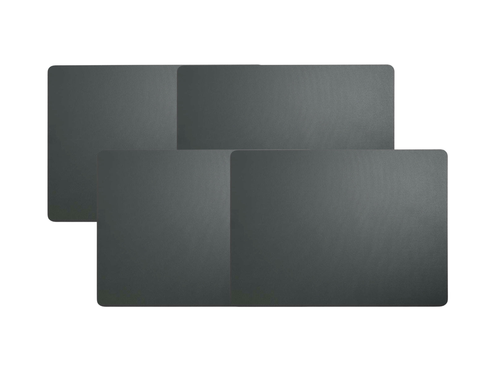 ASA Tischset Lederoptik basalt 46x33cm Set4
