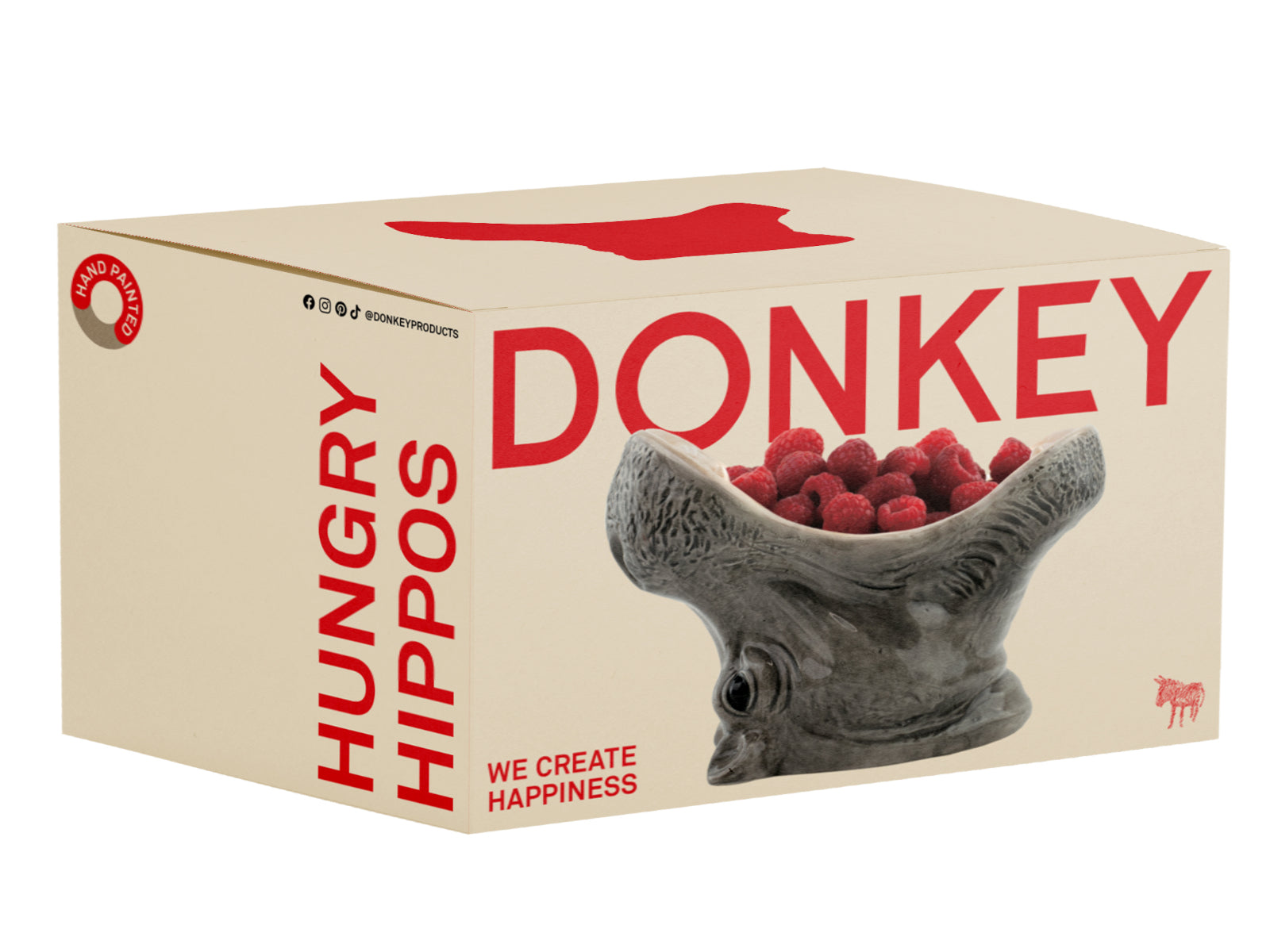 Donkey Products Hungry Hippos Schale grau 14cm - Produktbild 5