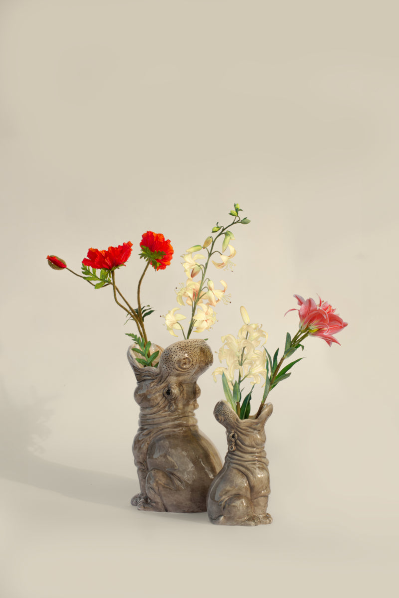 Donkey Products Hungry Hippos Vase grau 42cm - Produktbild 7