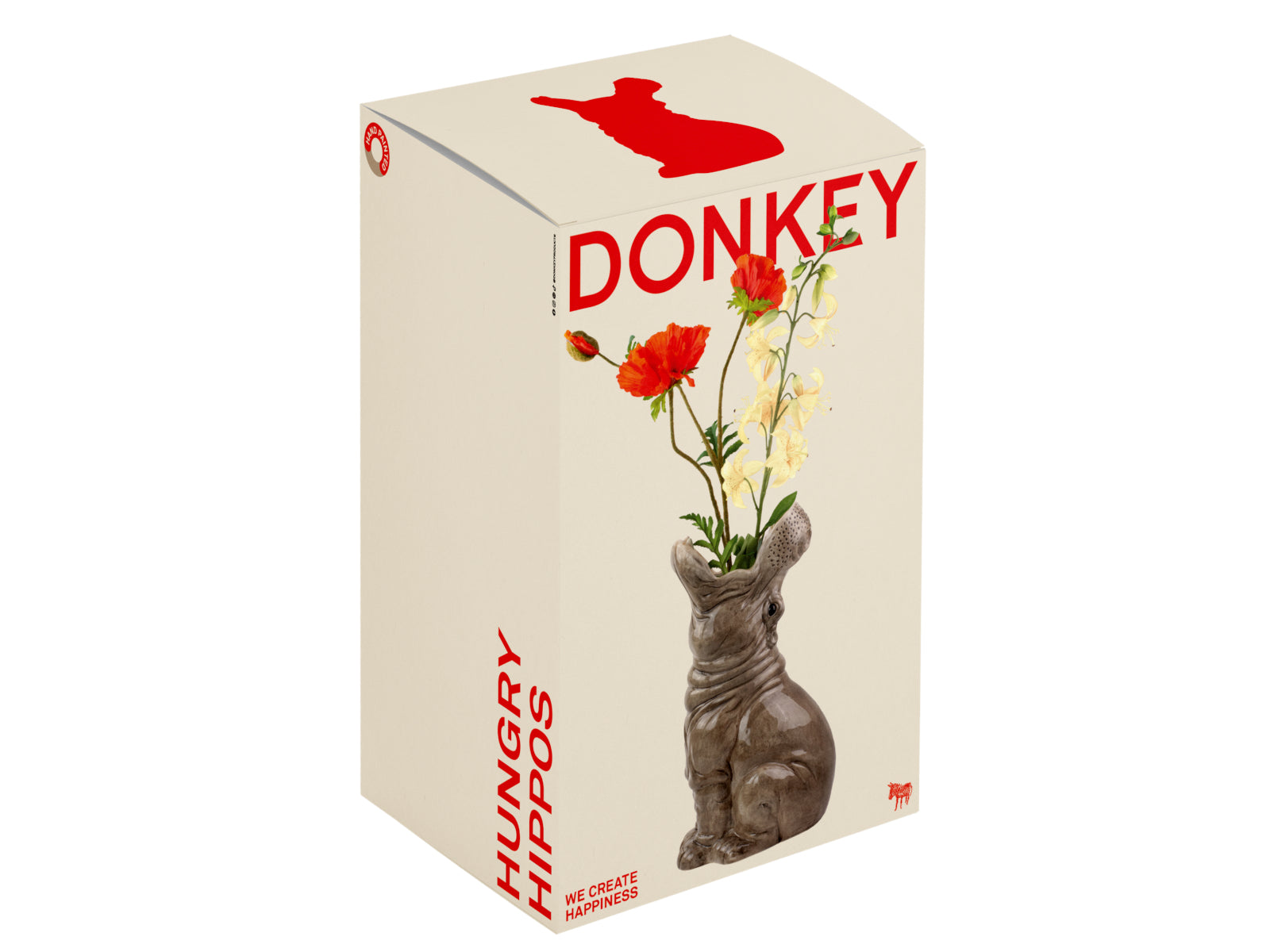 Donkey Products Hungry Hippos Vase grau 42cm - Produktbild 4