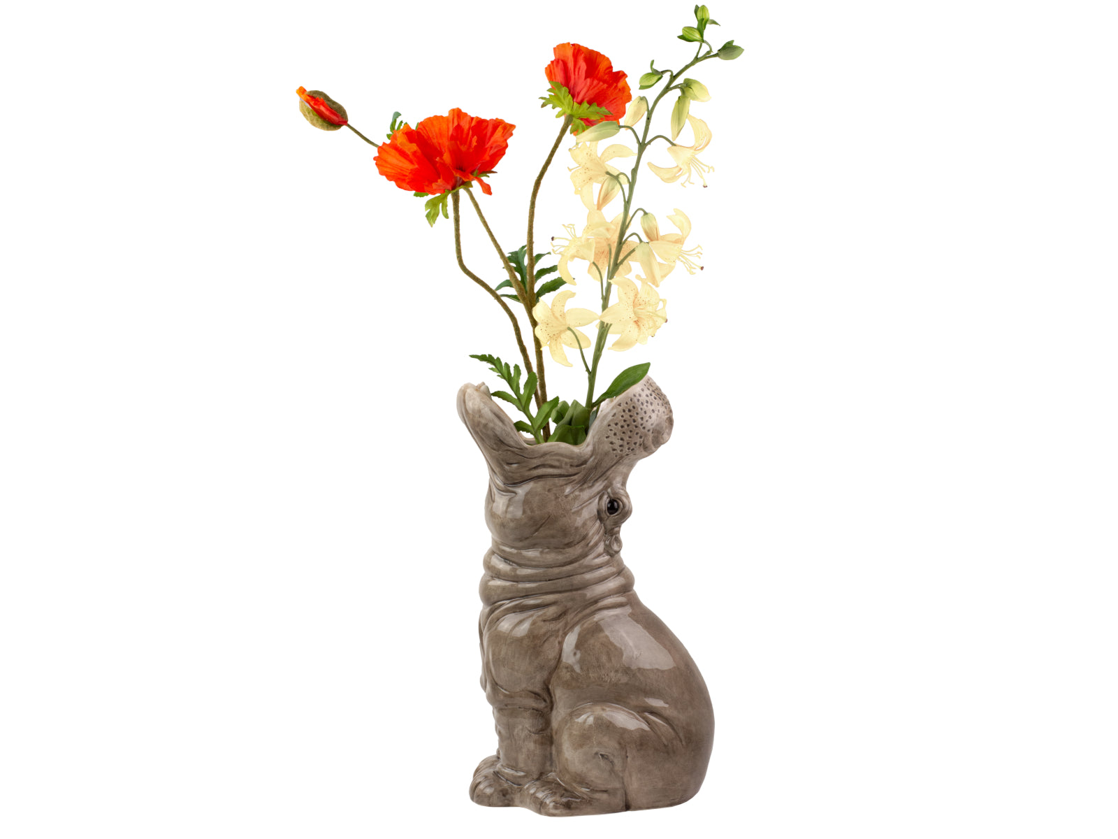 Donkey Products Hungry Hippos Vase grau 42cm - Produktbild 3