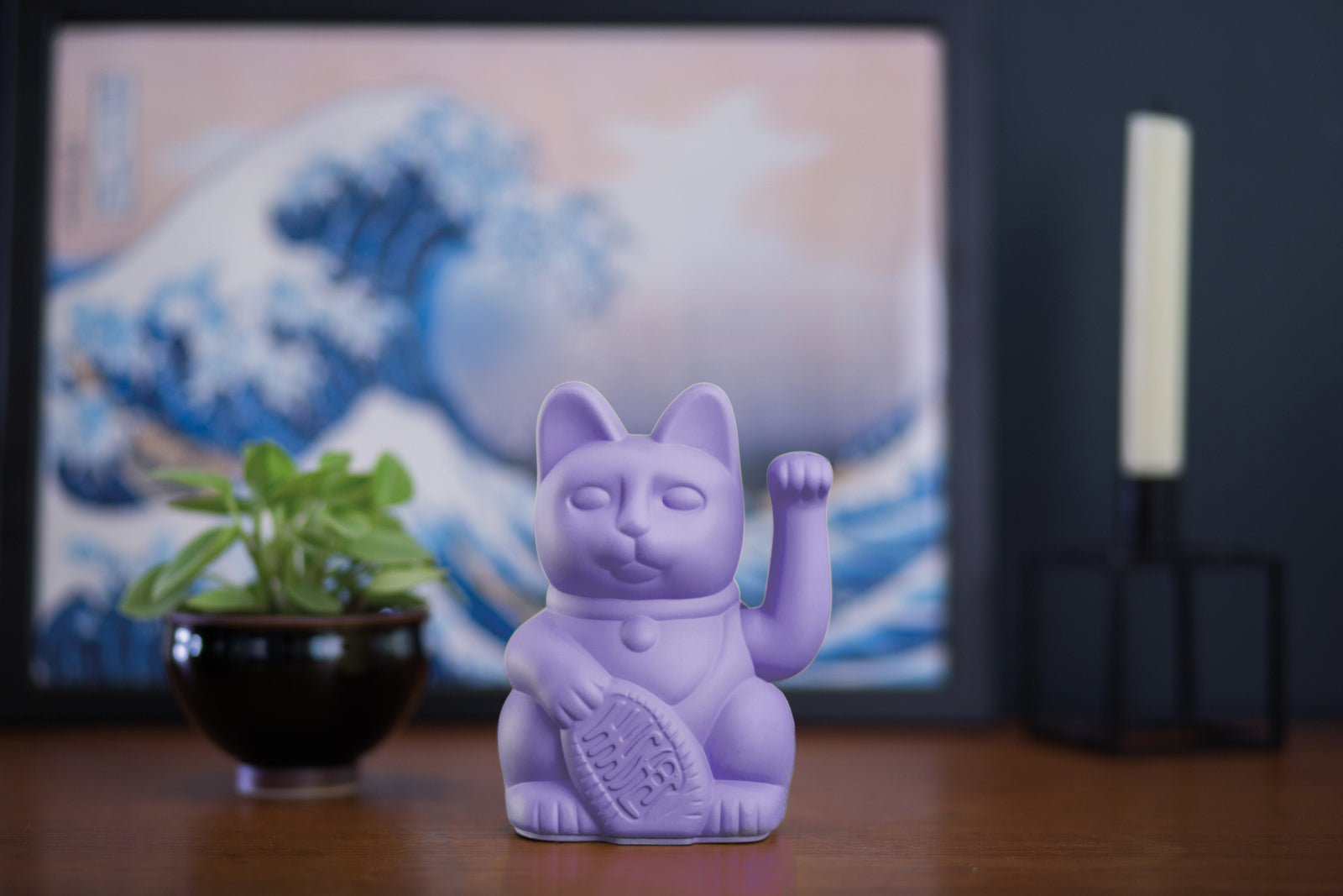 Donkey Products Lucky Cat Mini Winkekatze lilac 10cm - Produktbild 6