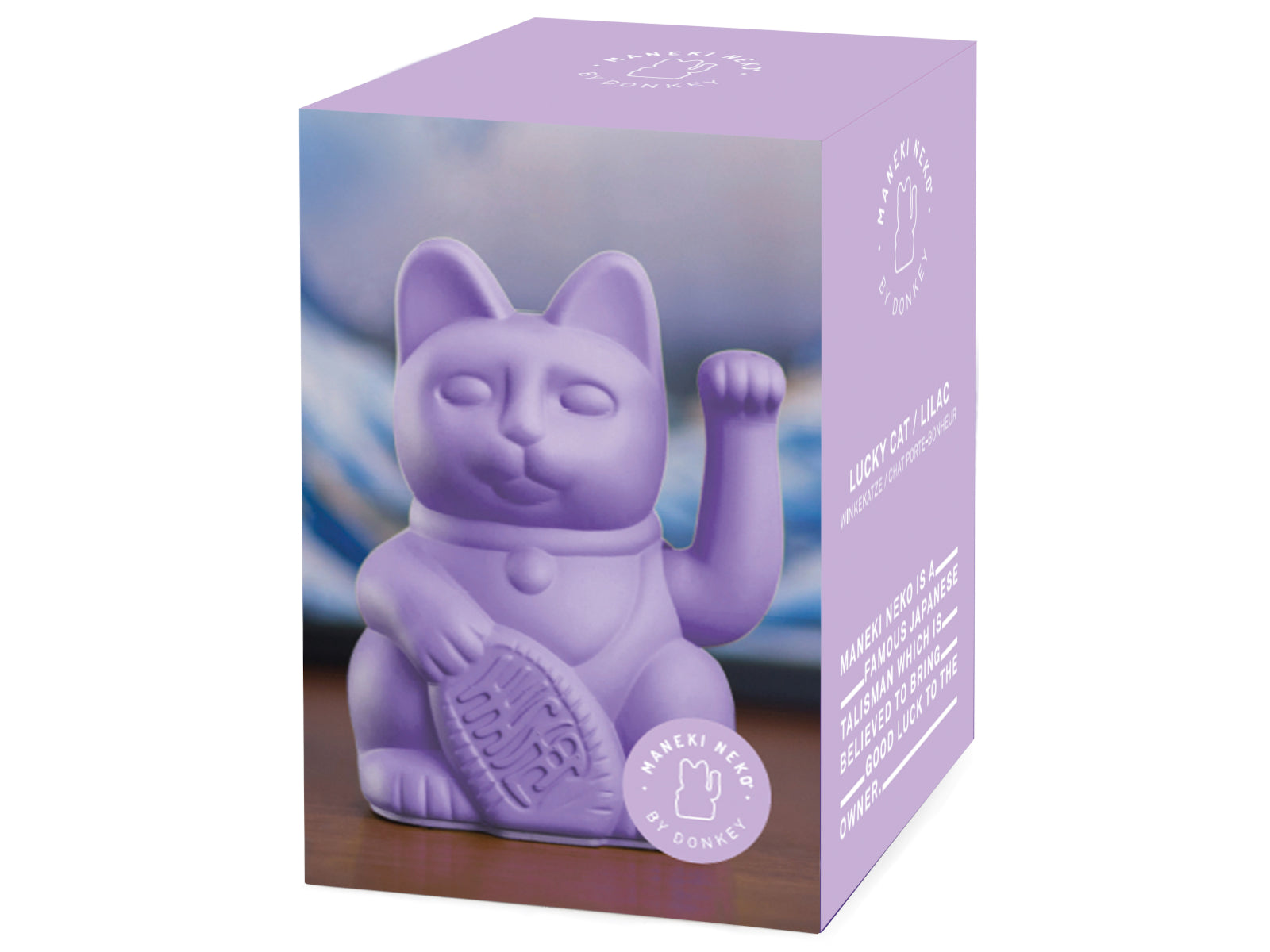 Donkey Products Lucky Cat Classic Winkekatze lila 15cm - Produktbild 2