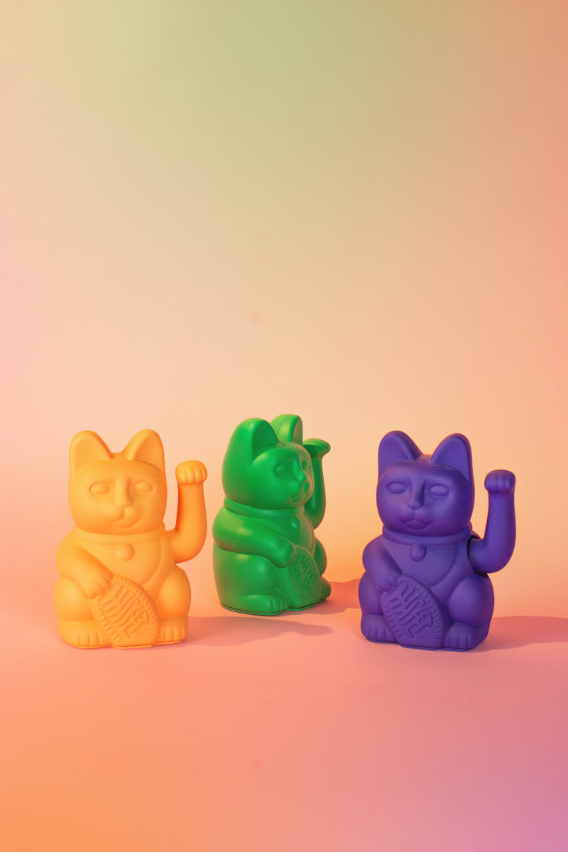 Donkey Products Lucky Cat Classic Winkekatze peach 15cm - Produktbild 6